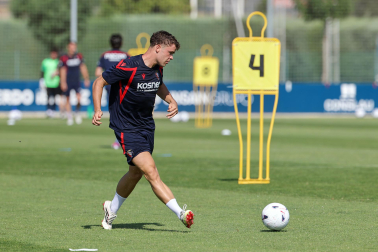 Foto del entrenamiento de Osasuna este 14 de julio
