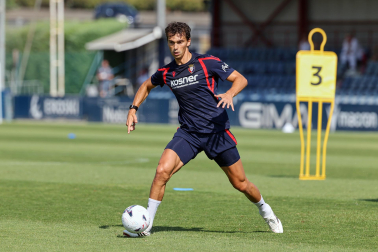 Foto del entrenamiento de Osasuna este 14 de julio