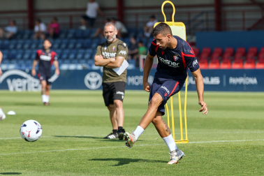 Foto del entrenamiento de Osasuna este 14 de julio