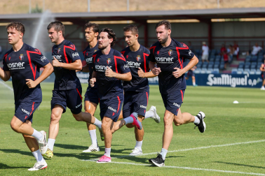 Foto del entrenamiento de Osasuna este 14 de julio
