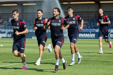 Foto del entrenamiento de Osasuna este 14 de julio