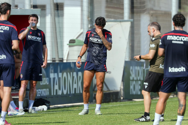 Foto del entrenamiento de Osasuna este 14 de julio