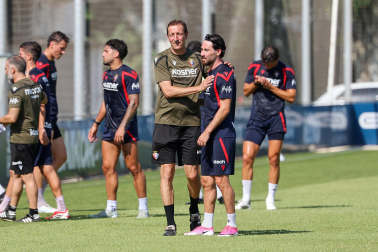 Foto del entrenamiento de Osasuna este 14 de julio
