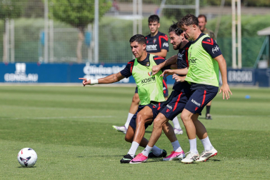 Foto del entrenamiento de Osasuna este 14 de julio