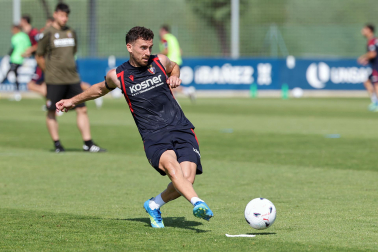Foto del entrenamiento de Osasuna este 14 de julio