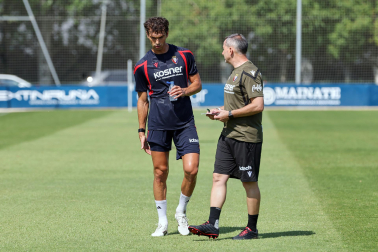 Foto del entrenamiento de Osasuna este 14 de julio