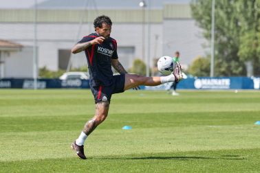 Foto del entrenamiento de Osasuna este 14 de julio