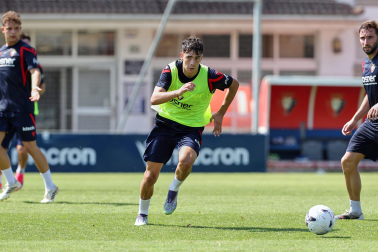 Foto del entrenamiento de Osasuna este 14 de julio