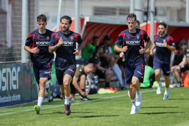 Foto del entrenamiento de Osasuna este 14 de julio