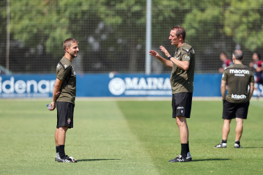 Foto del entrenamiento de Osasuna este 14 de julio