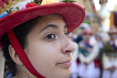 Foto de la despedida de la Comparsa de Gigantes y Cabezudos este 14 de julio de San Fermín 2026.