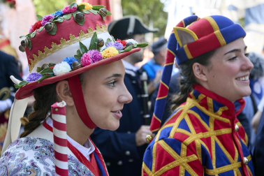 Foto de la despedida de la Comparsa de Gigantes y Cabezudos este 14 de julio de San Fermín 2026.