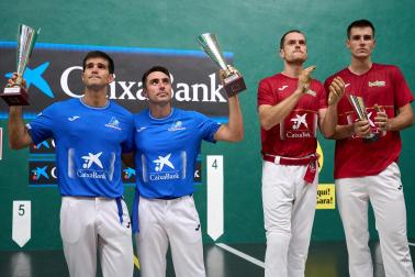 Final del Torneo San Fermín 2026 de pelota: Laso-Iztueta contra Peio Etxeberria-José Javier Zabaleta.