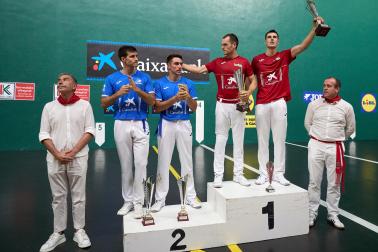Final del Torneo San Fermín 2026 de pelota: Laso-Iztueta contra Peio Etxeberria-José Javier Zabaleta.