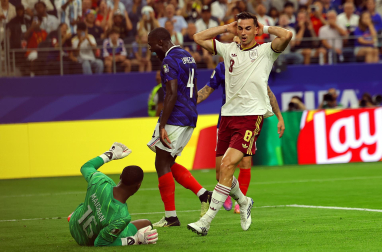 Fotos del partido de semifinales Francia - España