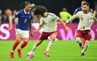 Fotos del partido de semifinales Francia - España