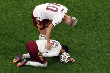 Fotos del partido de semifinales Francia - España