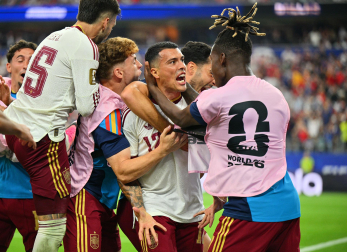 Fotos del partido de semifinales Francia - España