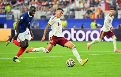 Fotos del partido de semifinales Francia - España