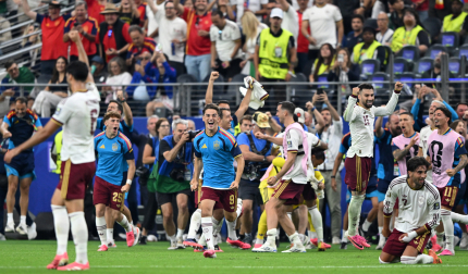Fotos del partido de semifinales Francia - España