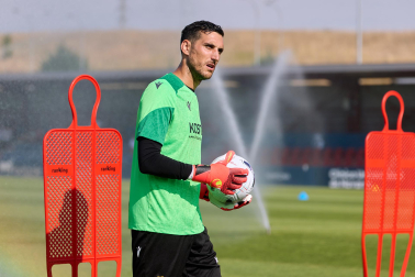 Entrenamiento de pretemporada del C.A. Osasun en Tajonar este miércoles, 15 de julio