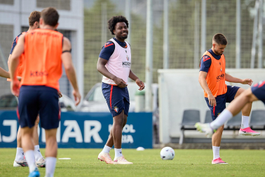 Fotos del entrenamiento de Osasuna de este sábado en Tajonar