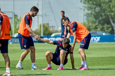 Fotos del entrenamiento de Osasuna de este sábado en Tajonar