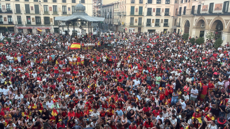 Más de 2000 personas se reúnen en Tudela para disfrutar de la final