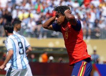 Fotos de la final del Mundial entre España y Argentina