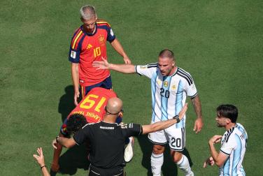 Fotos de la final del Mundial entre España y Argentina