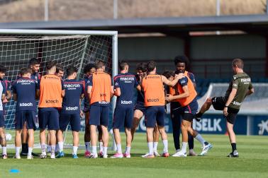 Fotos del entrenamiento de Osasuna de este lunes