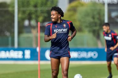 Fotos del entrenamiento de Osasuna de este lunes