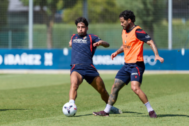 Fotos del entrenamiento de Osasuna de este lunes