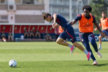 Fotos del entrenamiento de Osasuna de este lunes