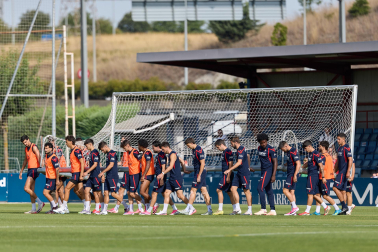 Fotos del entrenamiento de Osasuna de este miércoles