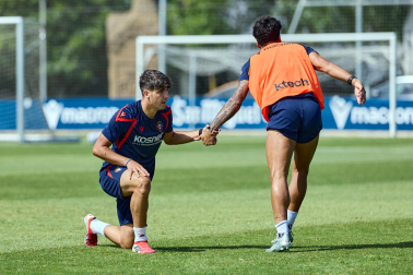 Fotos del entrenamiento de Osasuna de este miércoles