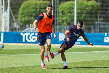 Fotos del entrenamiento de Osasuna de este miércoles