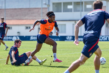 Fotos del entrenamiento de Osasuna de este miércoles