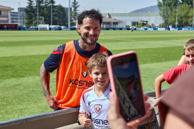 Fotos del entrenamiento de Osasuna de este miércoles