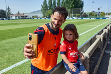 Fotos del entrenamiento de Osasuna de este miércoles