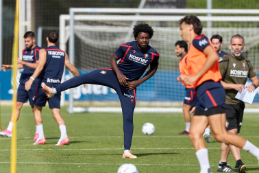 Fotos del entrenamiento de Osasuna de este miércoles