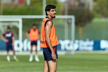 Fotos del entrenamiento de Osasuna de este miércoles