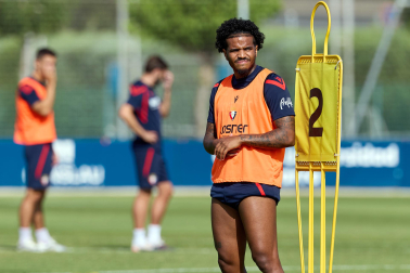 Fotos del entrenamiento de Osasuna de este miércoles