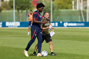 Fotos del entrenamiento de Osasuna de este miércoles