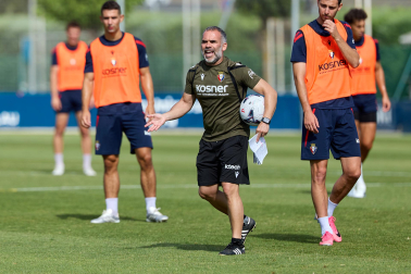 Fotos del entrenamiento de Osasuna de este miércoles