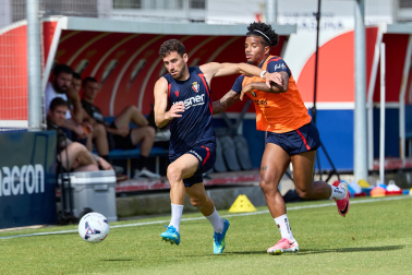 Fotos del entrenamiento de Osasuna de este miércoles