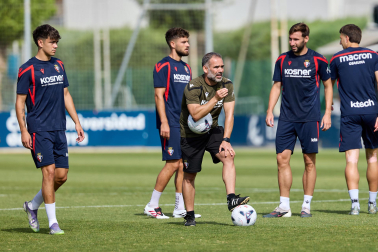 Fotos del entrenamiento de Osasuna de este miércoles