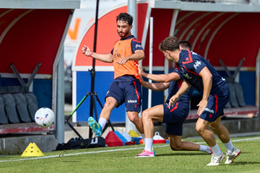 Fotos del entrenamiento de Osasuna de este miércoles