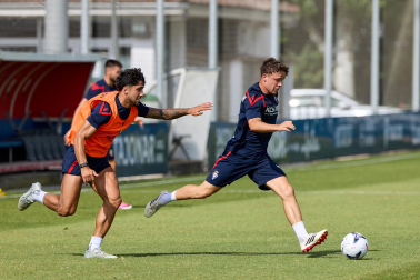 Fotos del entrenamiento de Osasuna de este miércoles