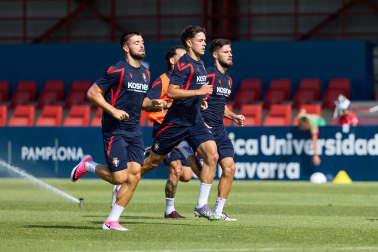 Fotos del entrenamiento de Osasuna de este miércoles